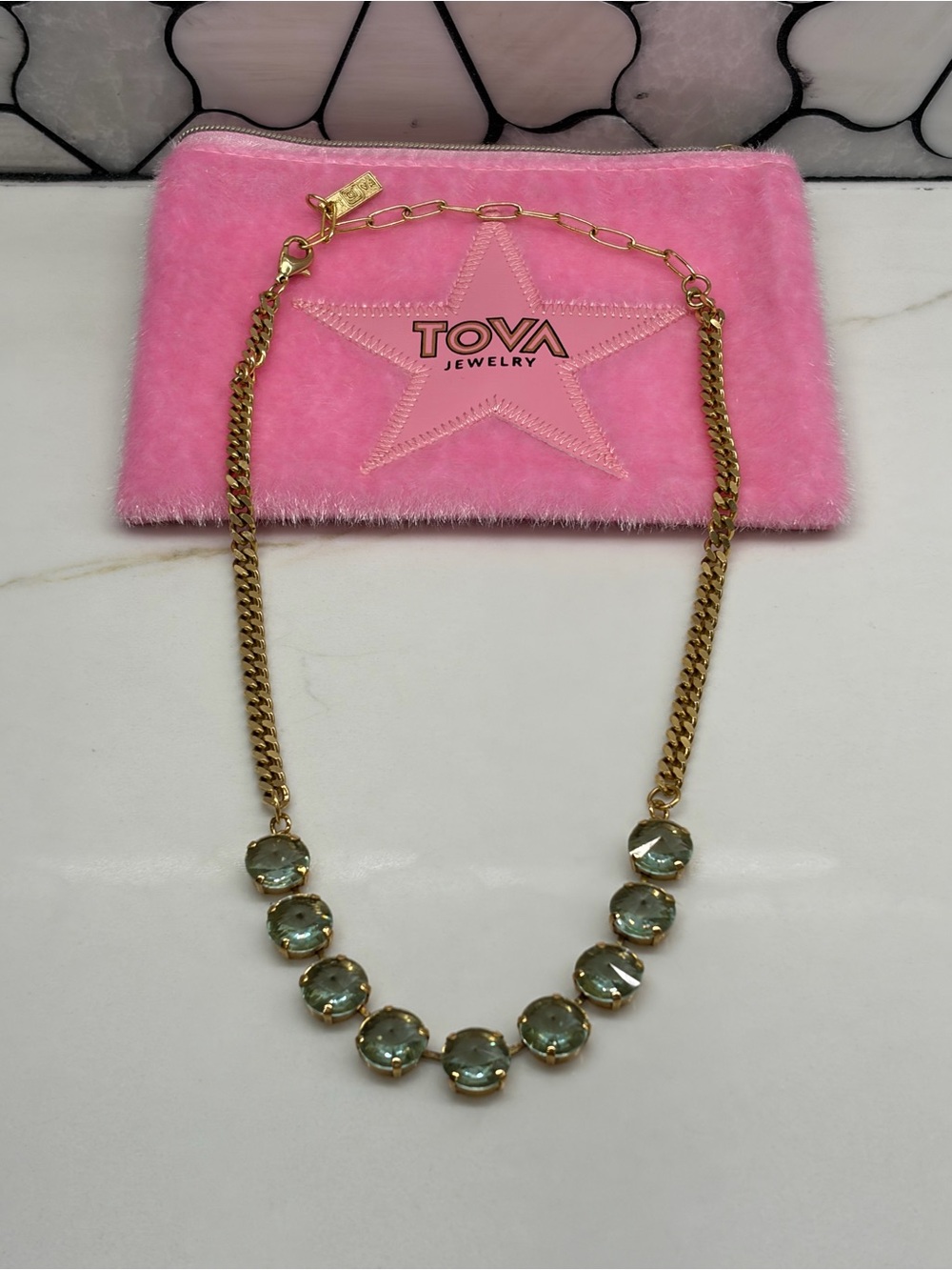 TOVA Mini Sofia Unfoiled Peridot Necklace
